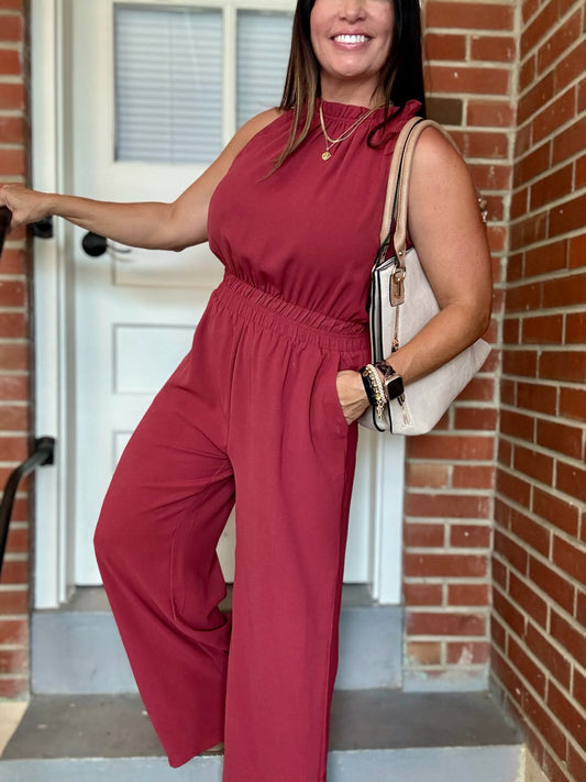 Halter Jumpsuit - Large