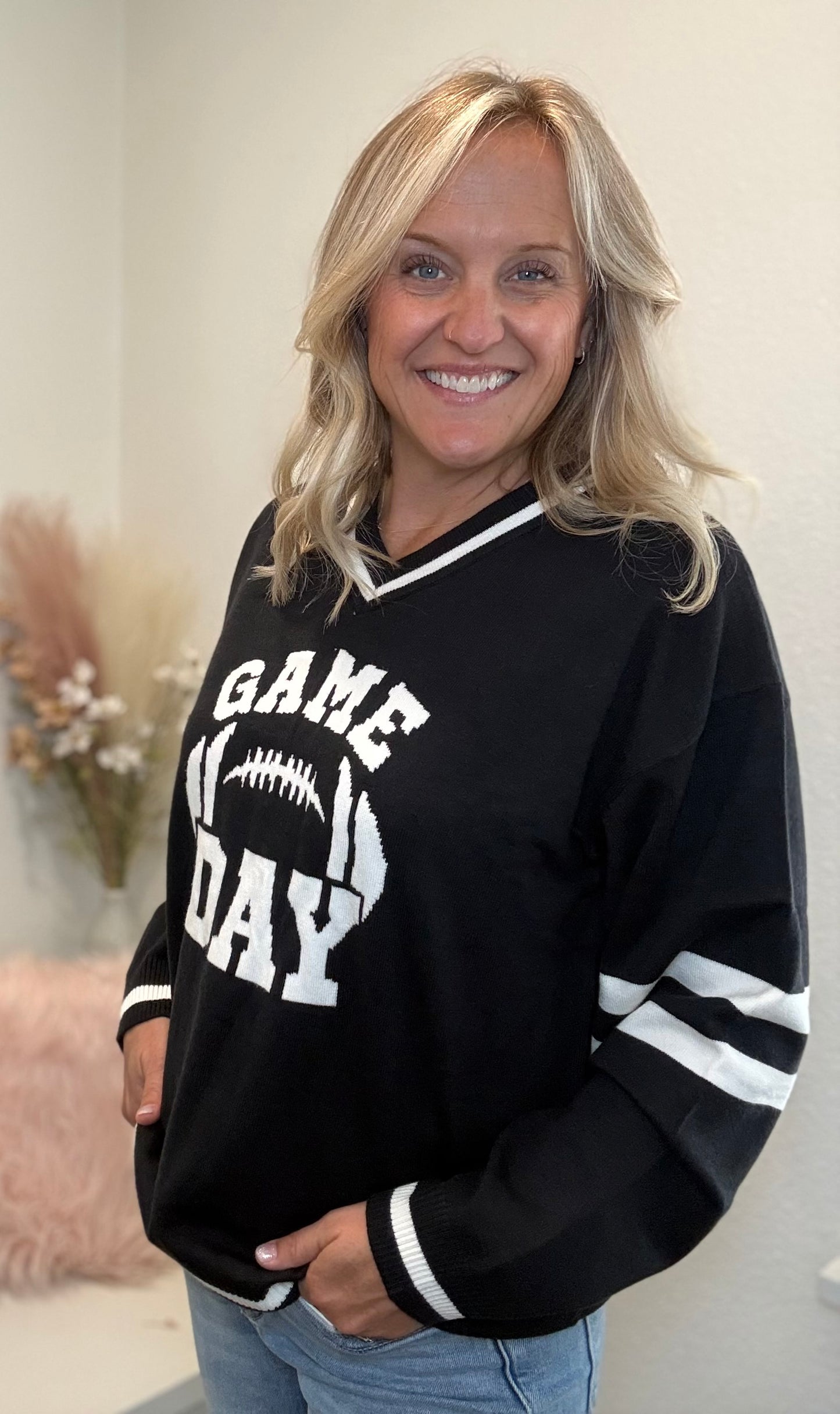 Game Day Football Sweatshirt - Navy