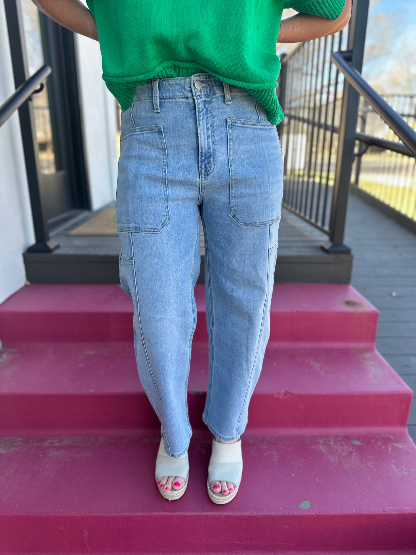 Super High Rise Barrel Jeans