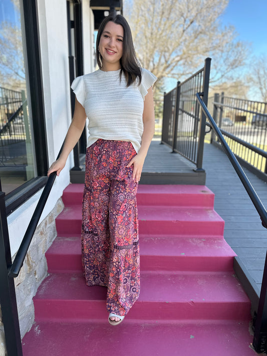 Berry Baggy Pants