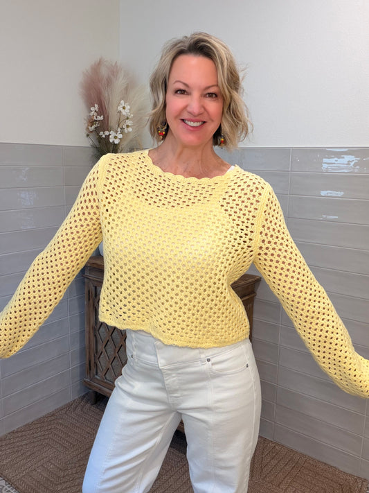 Butter Crochet Knit Sweater