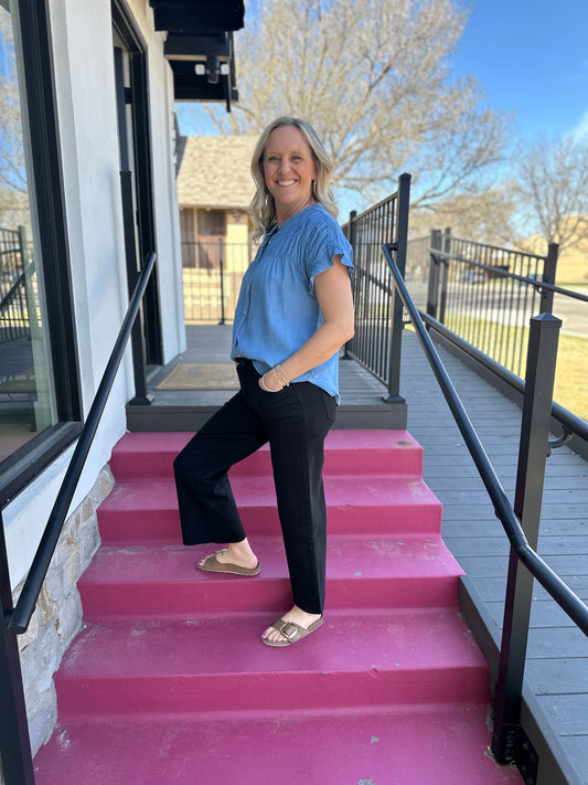 Black Wide Leg Jeans