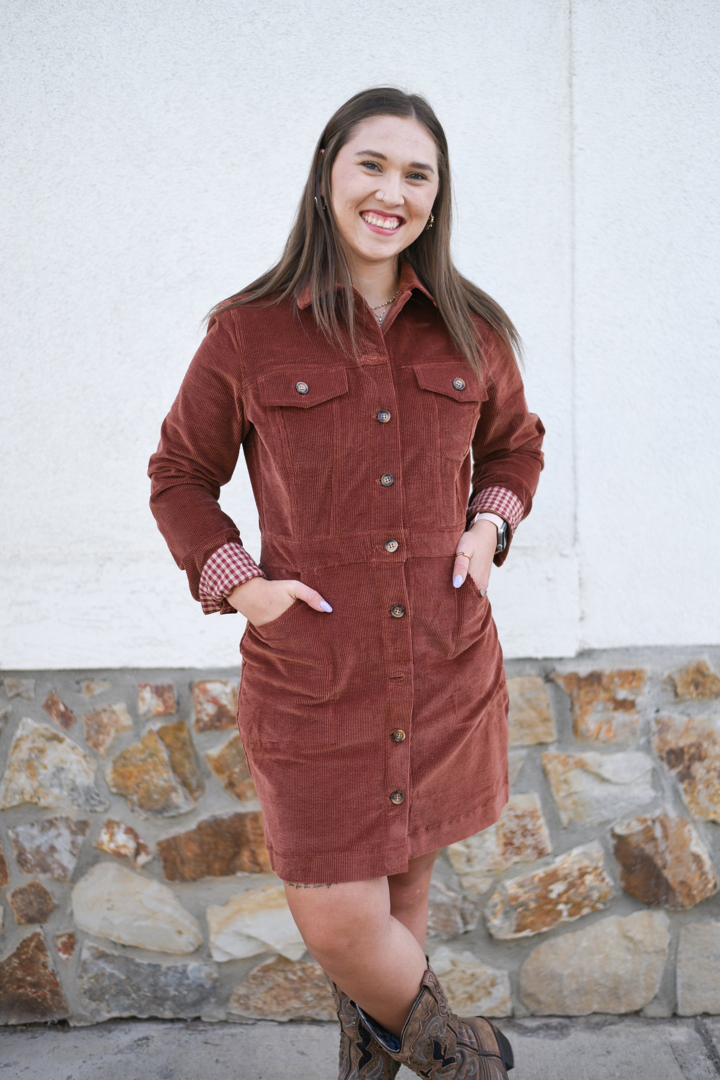 Gladys Corduroy Dress