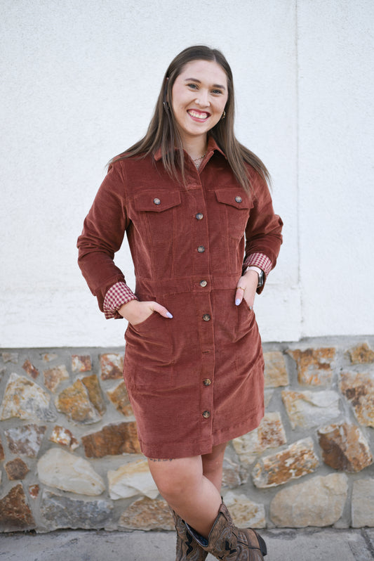 Gladys Corduroy Dress