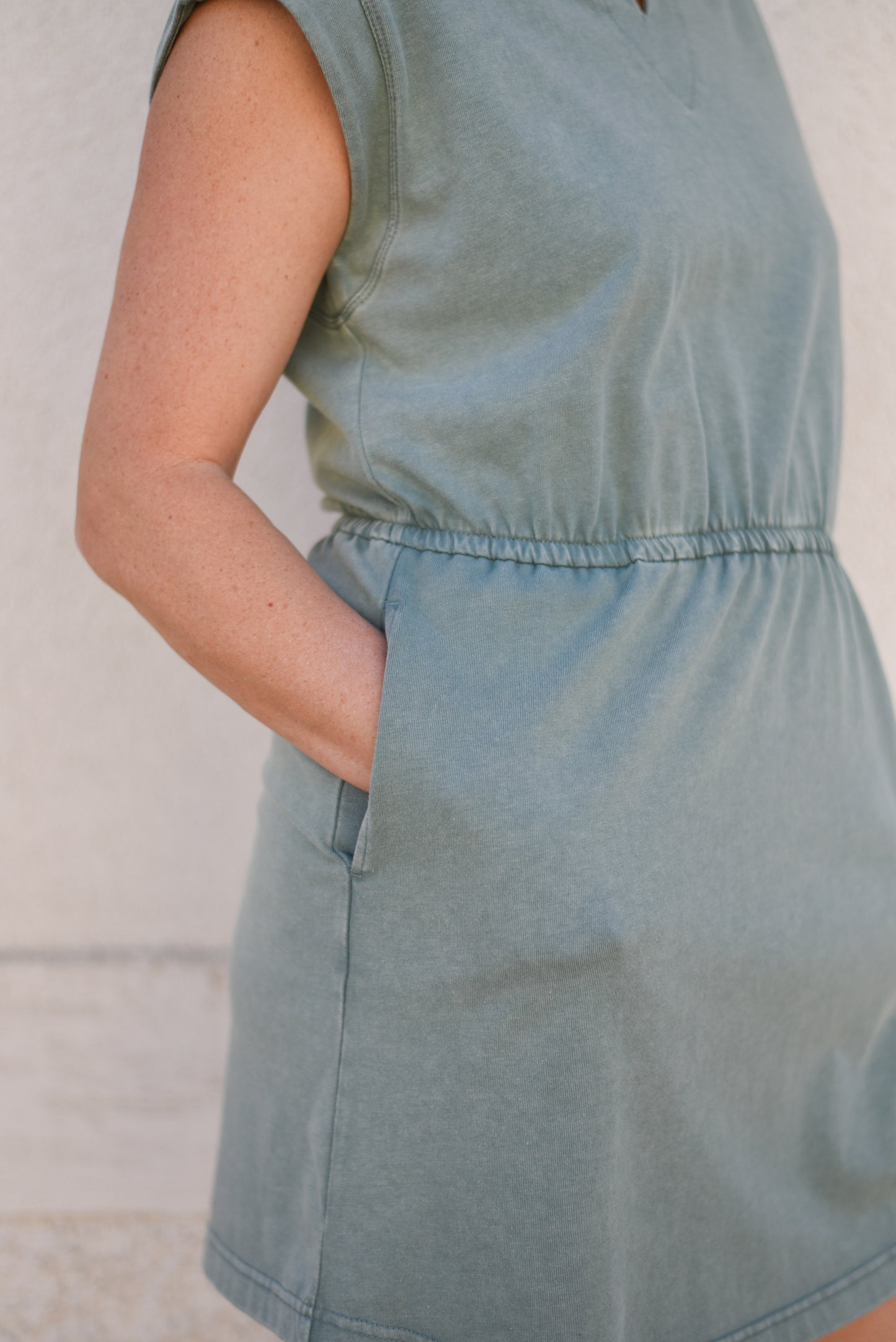 Mineral Washed Mini Dress