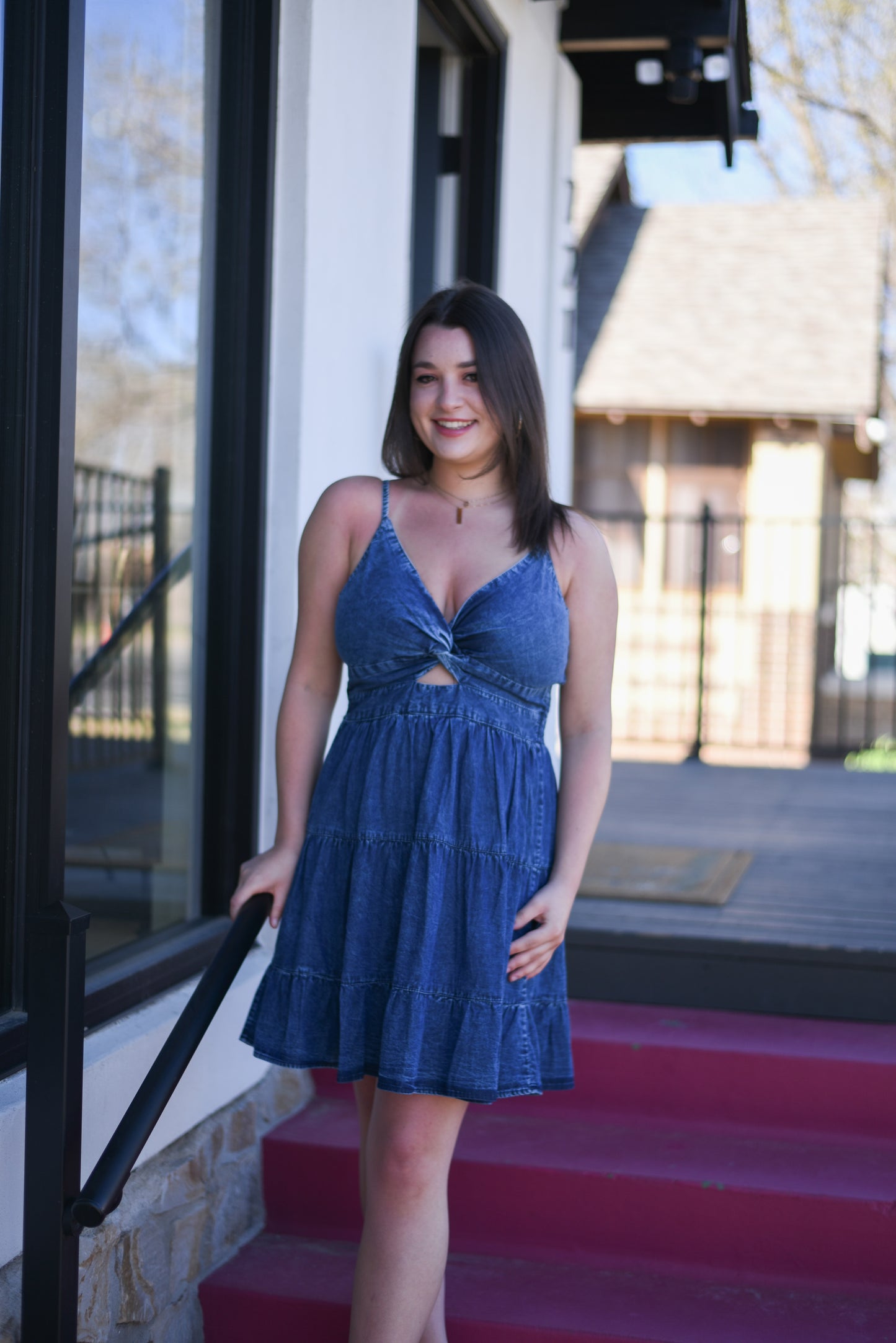 Denim Twist Dress