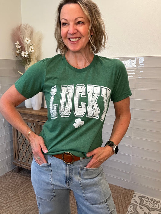 Distressed Lucky T-Shirt