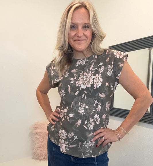 Olive Combo Blouse