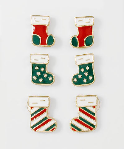 Christmas Socks Stud Set