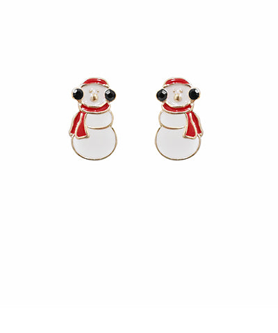 Snowman Stud Earrings