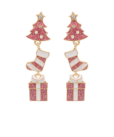 Christmas Icon Glitter Earrings