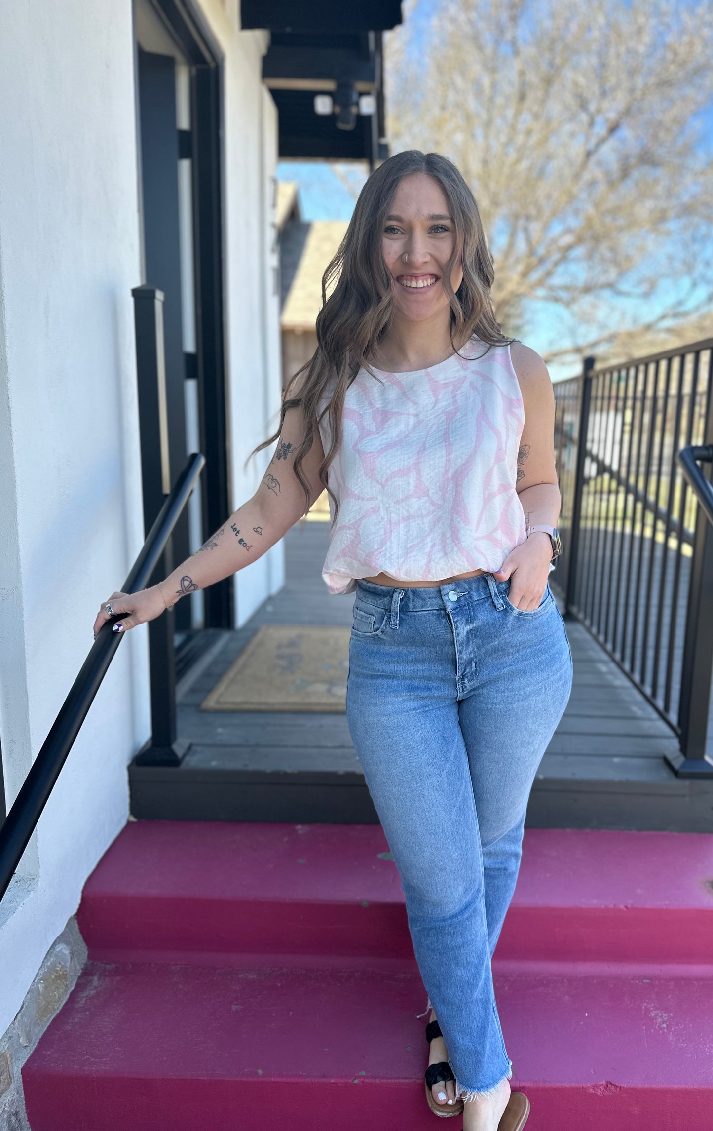 High Rise Slim Straight Jeans