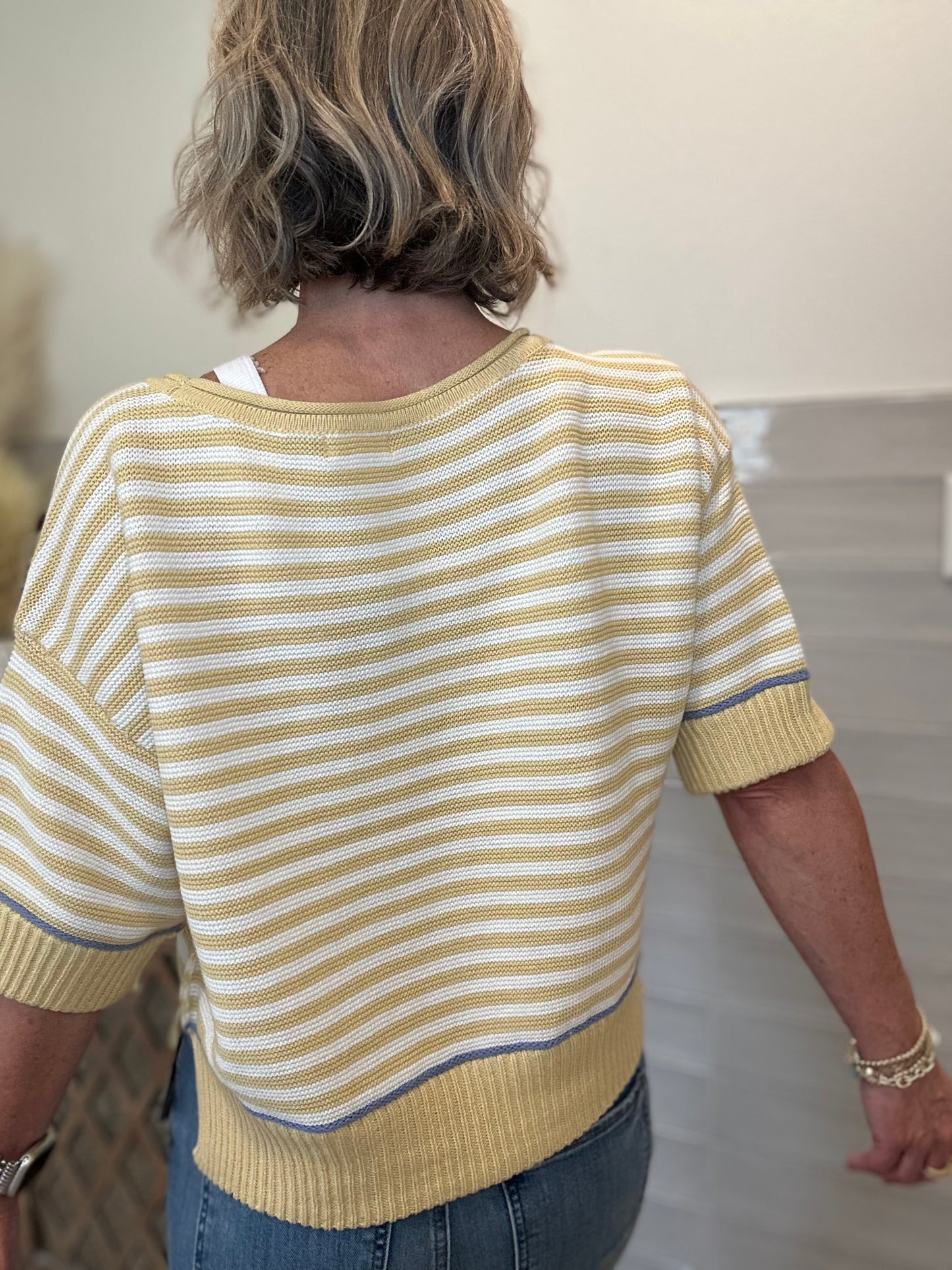 Yellow Stripe Sweater