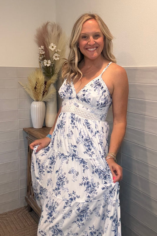 Ivory Lace Maxi Dress