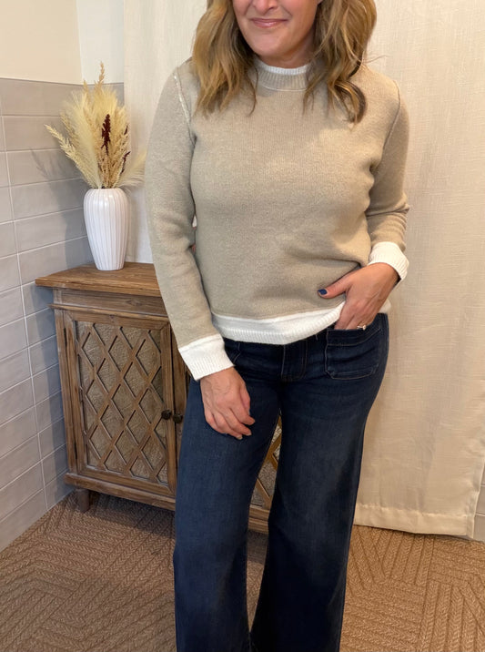 Taupe Knit Sweater