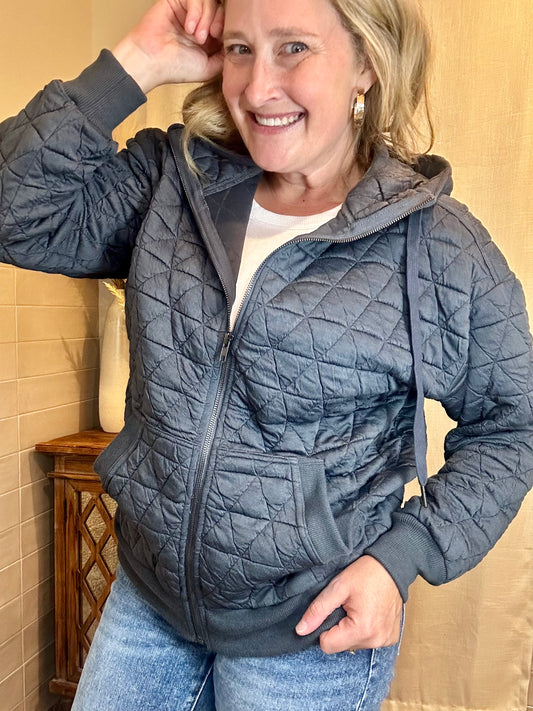 Metal Quilted Jacket