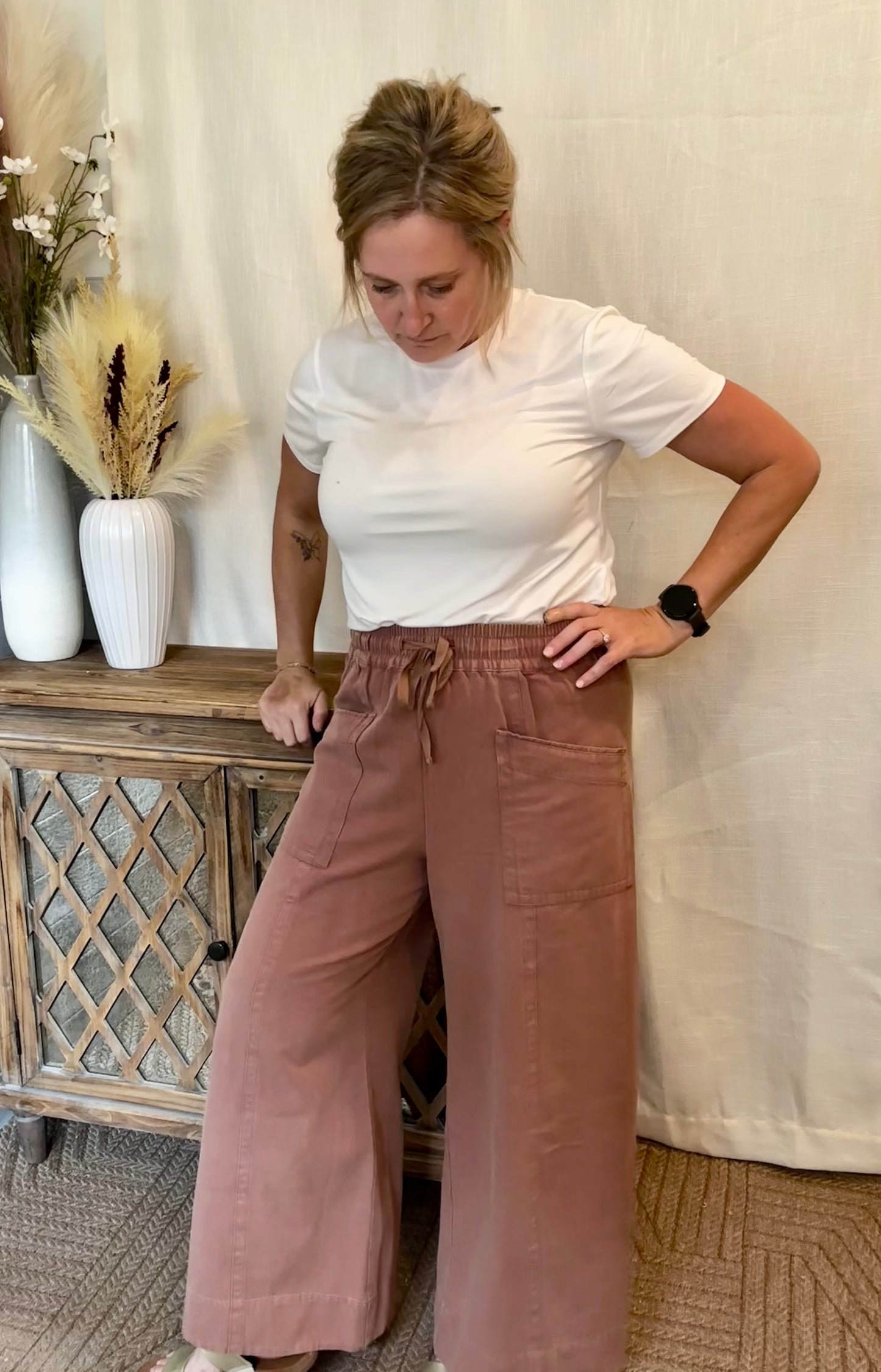 Mineral Wash Twill Pants