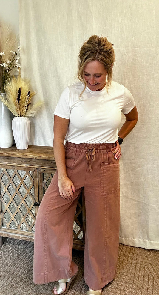 Mineral Wash Twill Pants