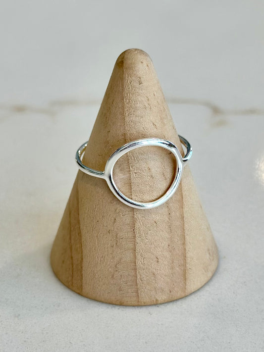 Sterling Silver and Gold Platted Circle Rings - Restocked