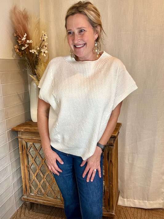 Cream Cable Sweater