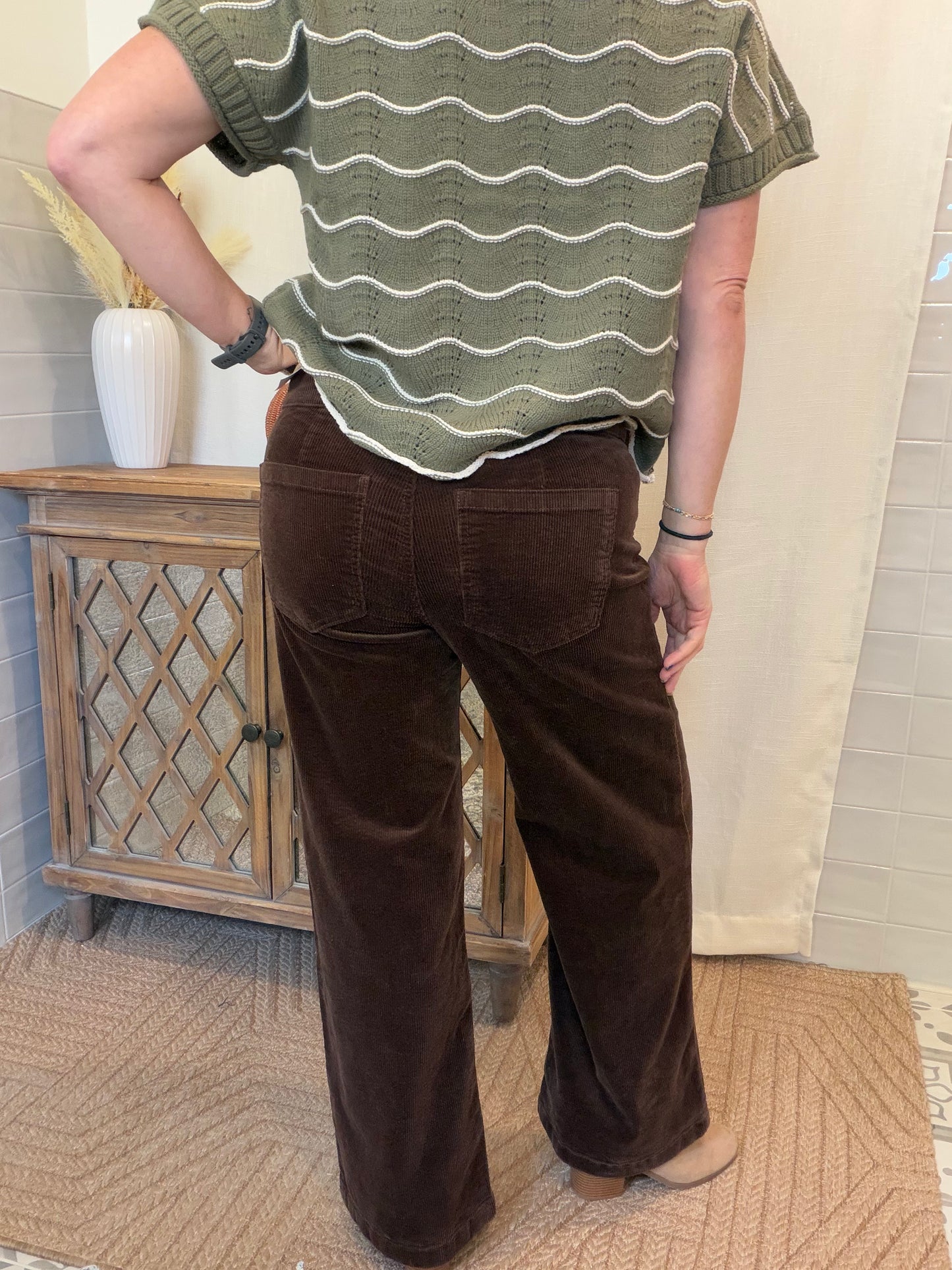 Meg Corduroy Wide Leg Pant - KUT