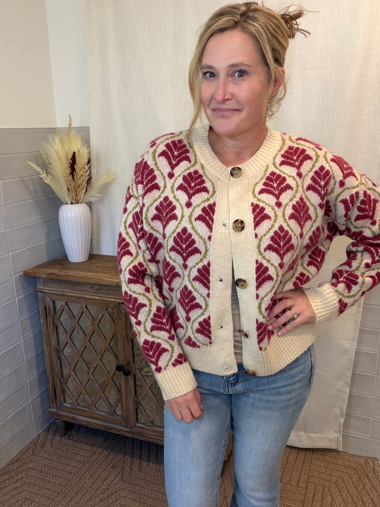 Berry Mix Cardigan