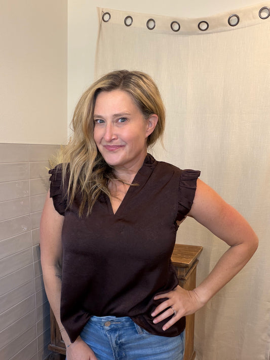 Chicory Ruffle Blouse