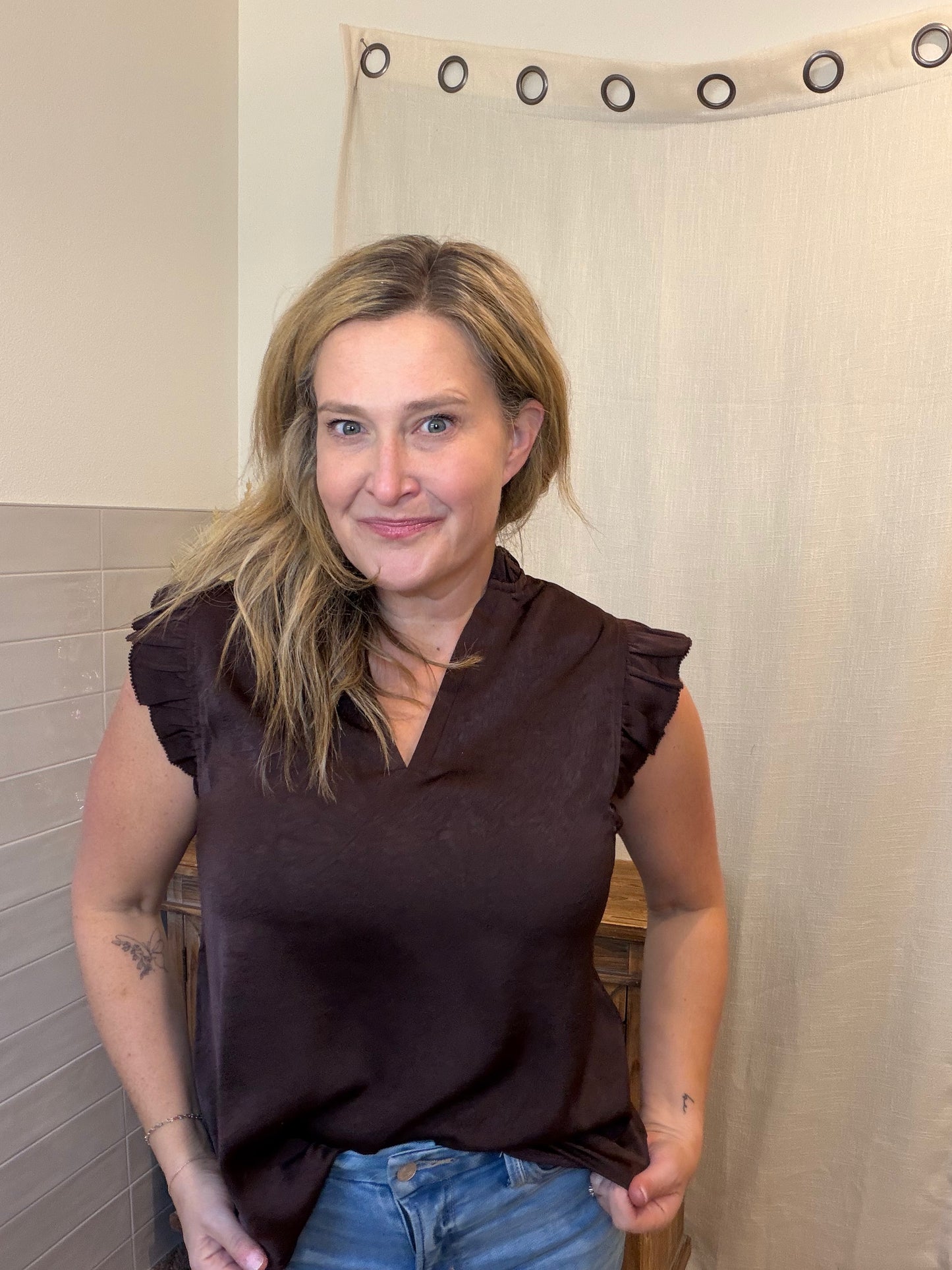 Chicory Ruffle Blouse