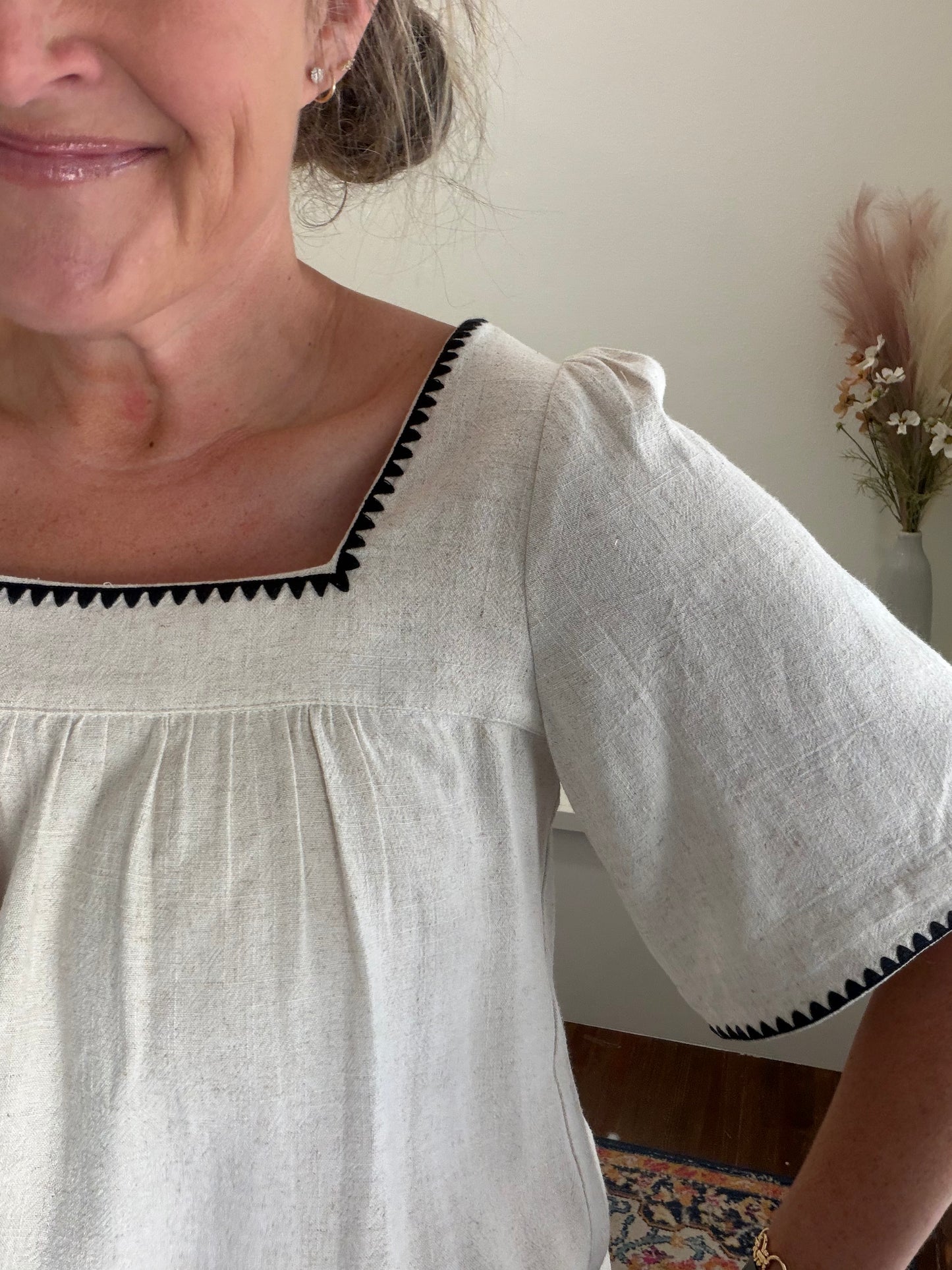 Natural Linen Blouse