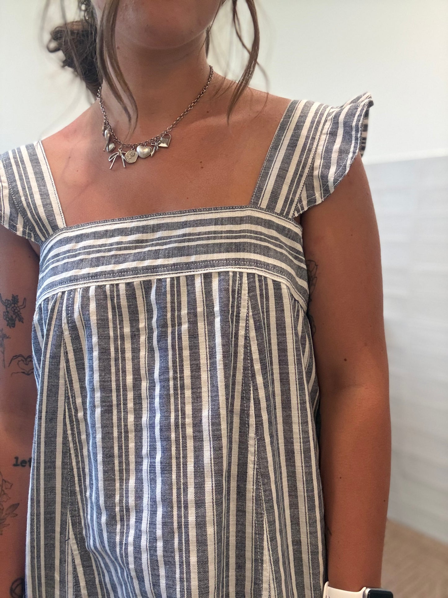 Soft Washed Striped Mini Dress