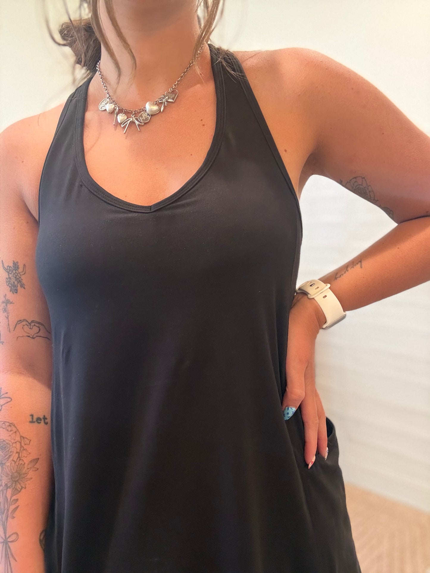Modal Scuba Romper - Black