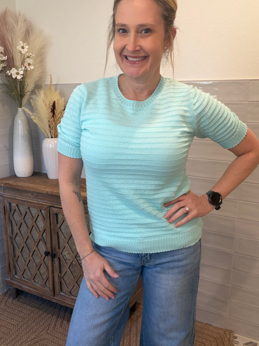 Mint Solid Sweater