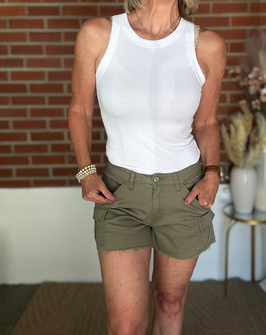 Soft Ribbed Round Neck Tank Tops - Several Colors