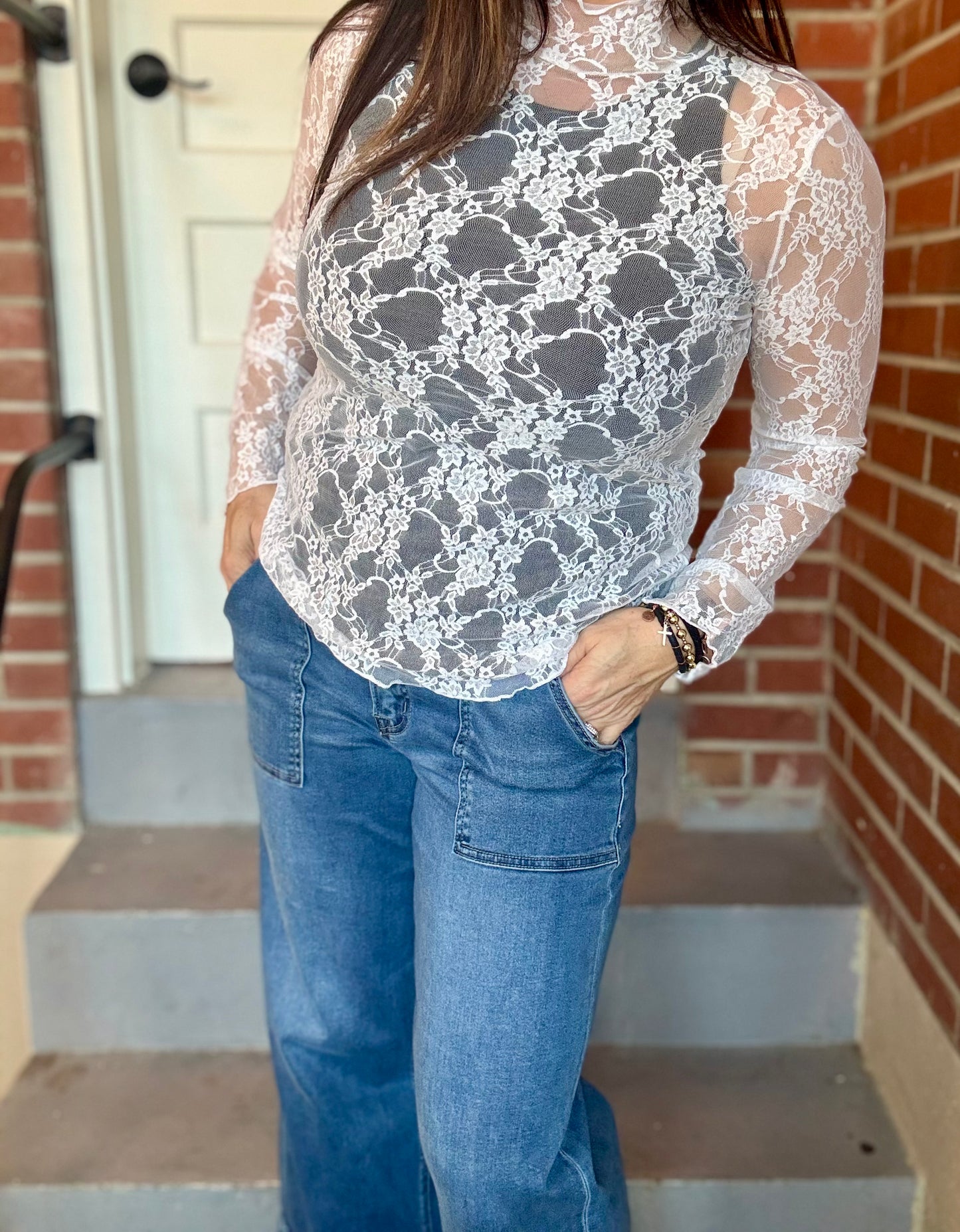 Ivory Lace Top