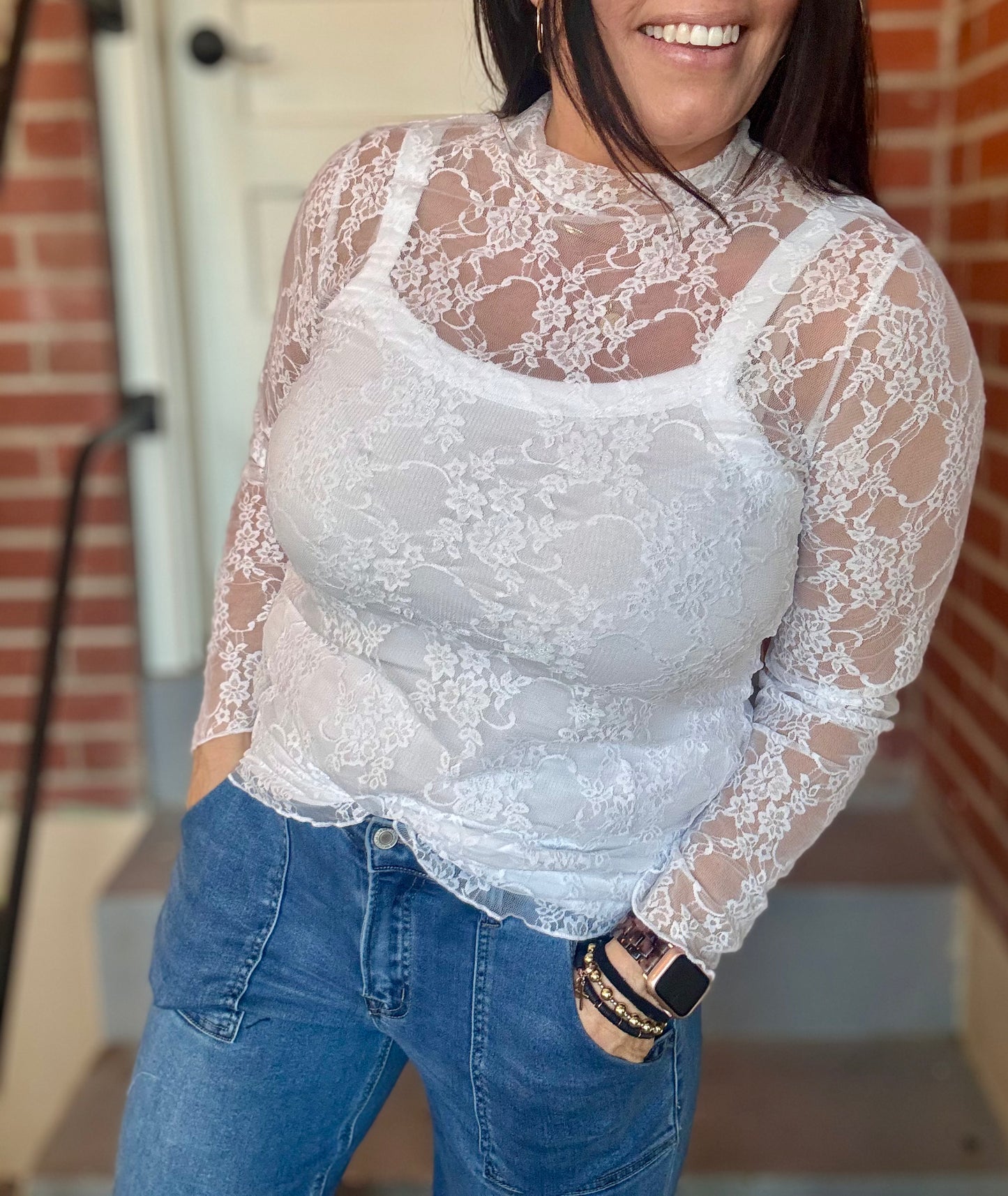 Ivory Lace Top