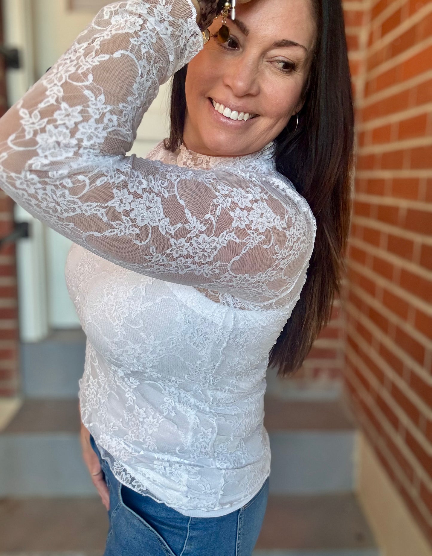 Ivory Lace Top