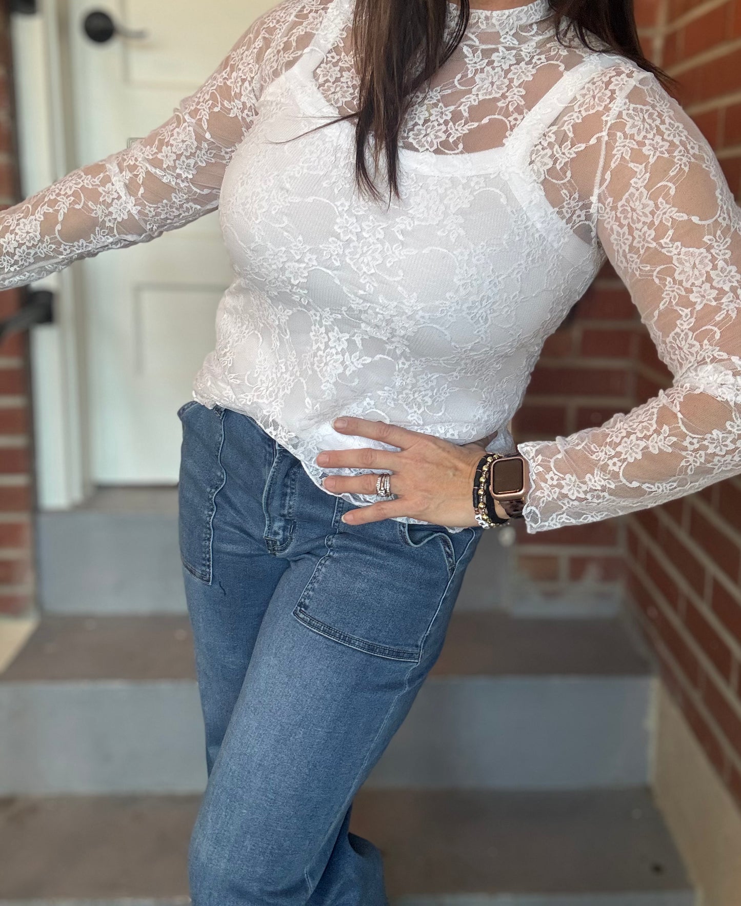 Ivory Lace Top