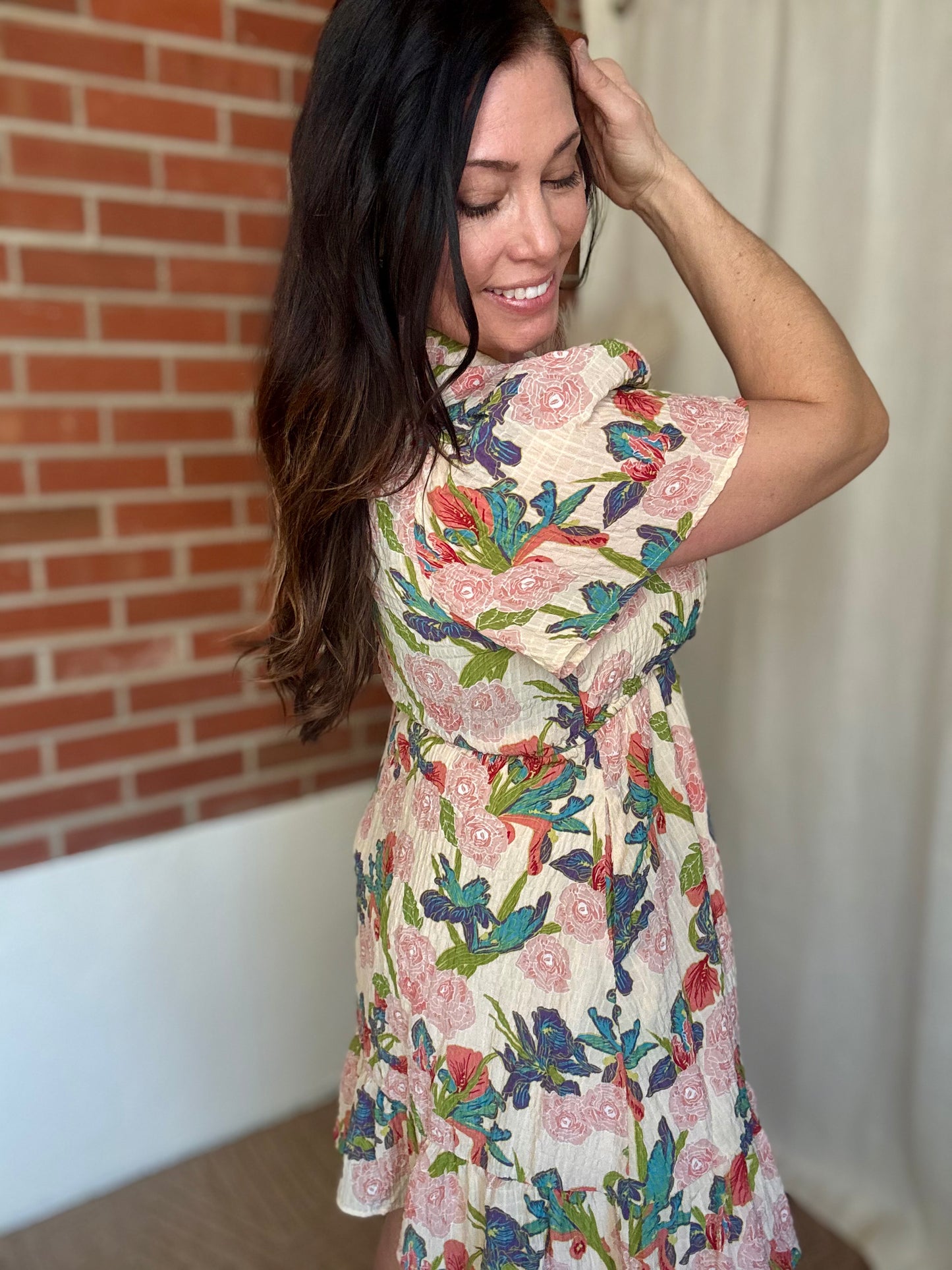 Flutter Short Sleeve Dress