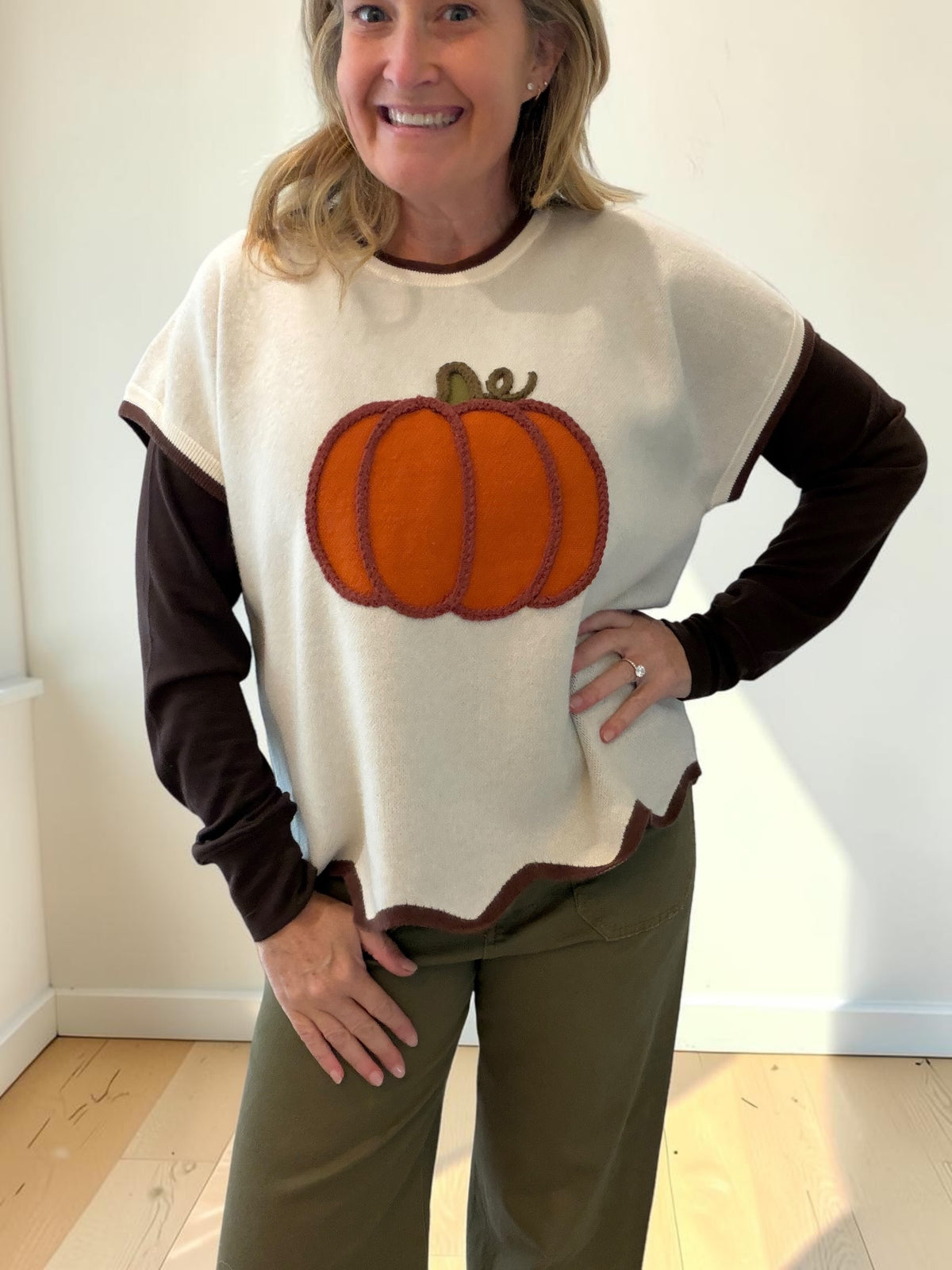 Cream Pumpkin Sweater
