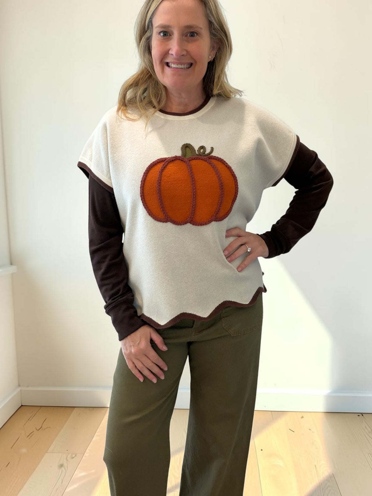 Cream Pumpkin Sweater