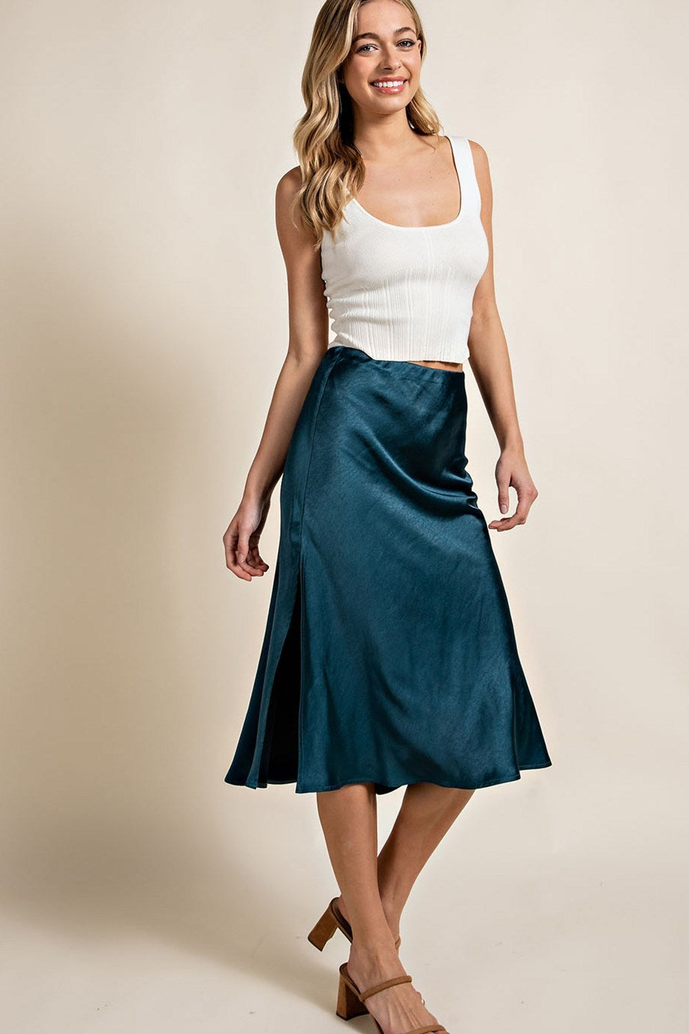 Classic Satin Skirt