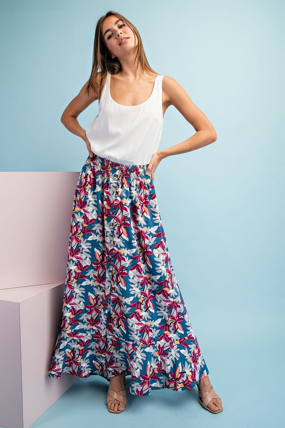 Pigeon Floral Maxi Skirt