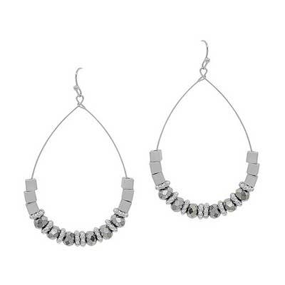 WINK SILVER HEMATITE Earrings