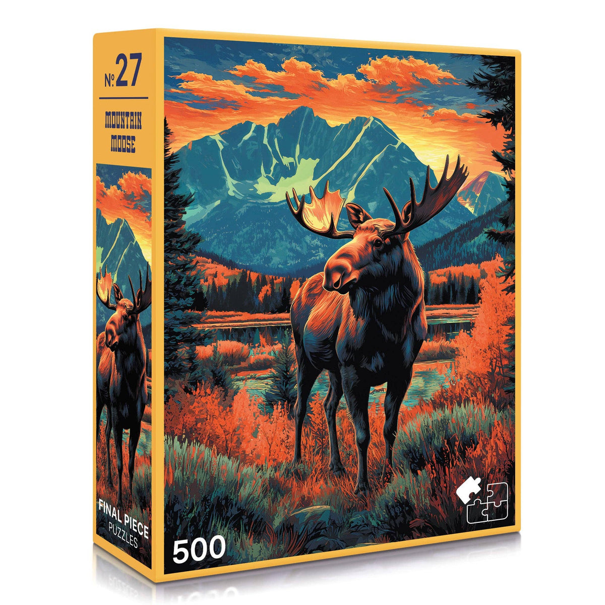 Mountain Moose Puzzle - 500 Piece