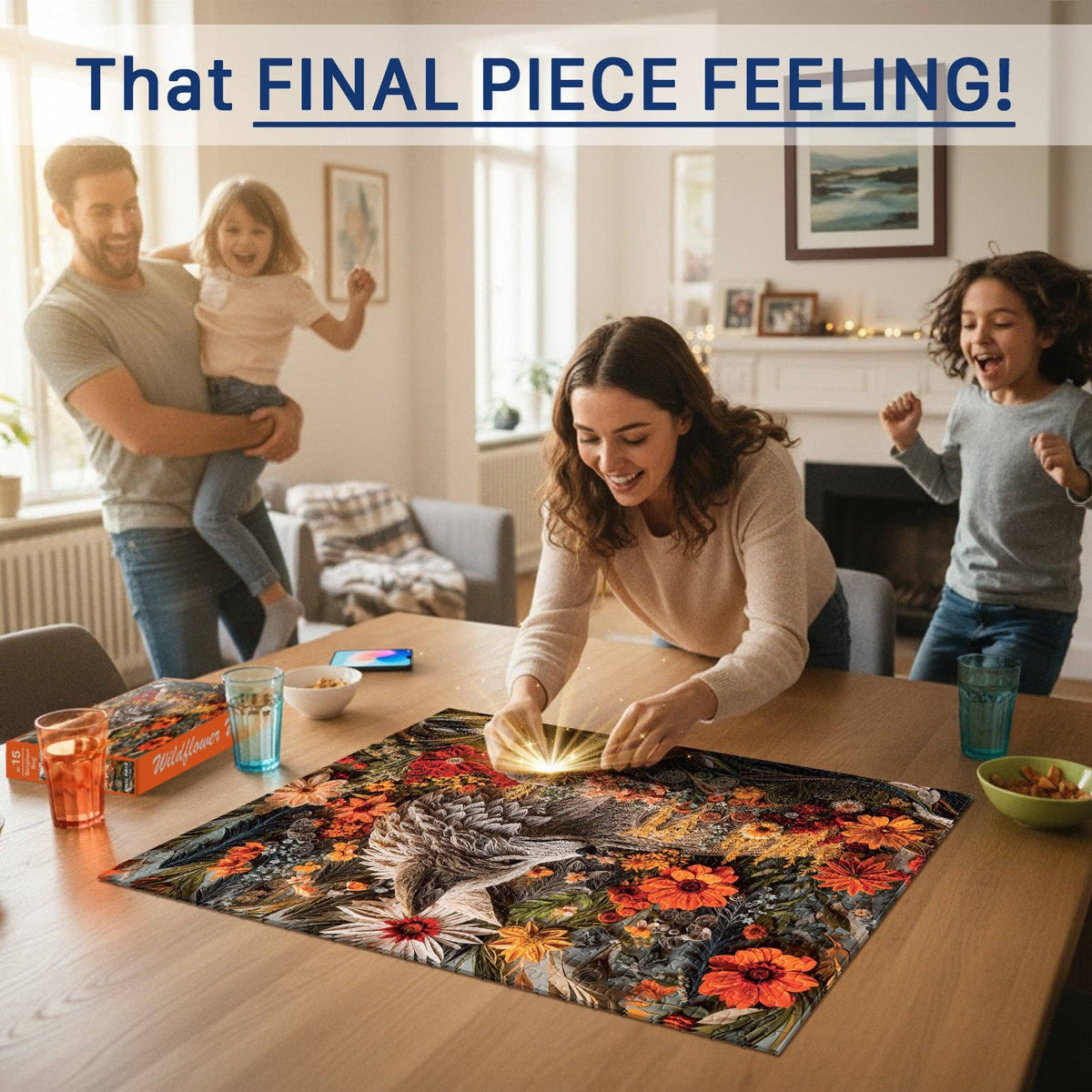 Wildflower Wolf Puzzle - 500 Piece