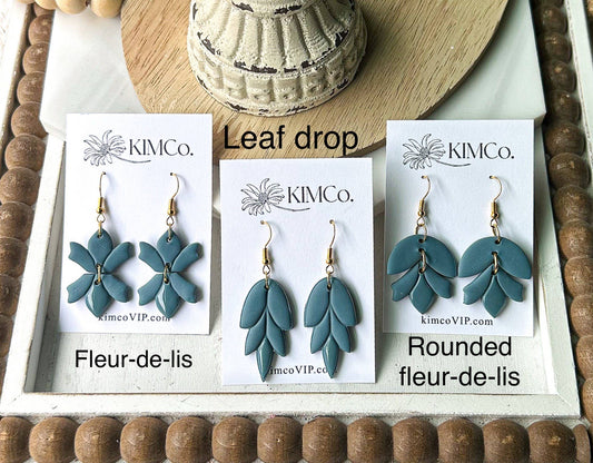 Polymer Clay Earrings - Everyday - Leaf Earrings