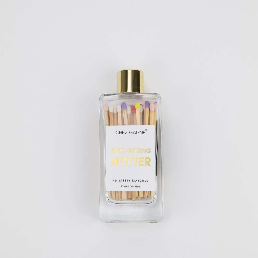 Only Getting Hotter - Glass Bottle Matches - Rainbow