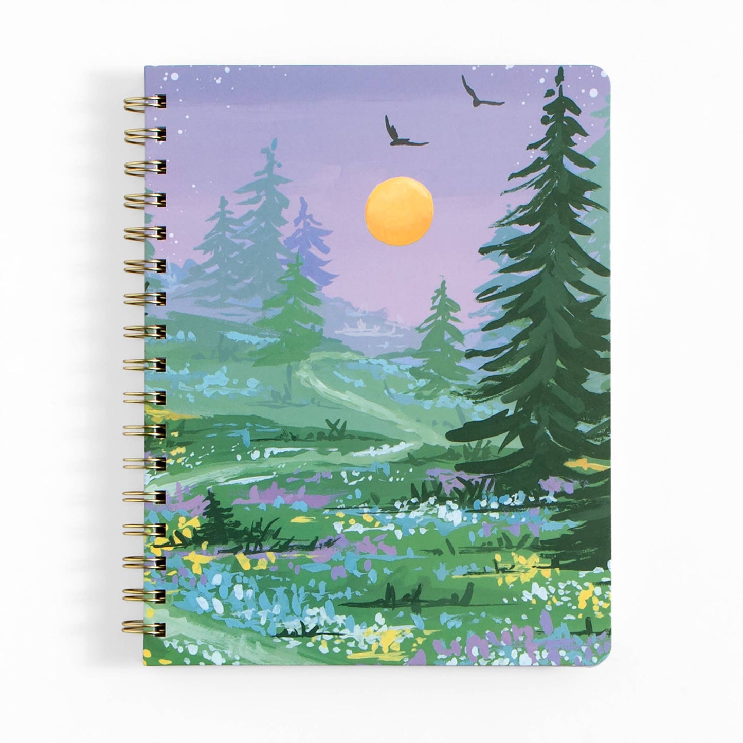Twilight Garden Spiral Notebook