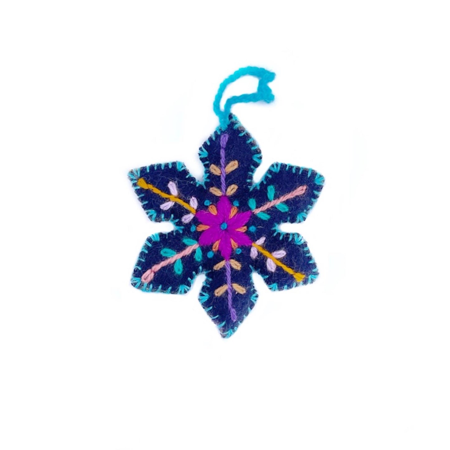 Snowflake Embroidered Ornaments - Ornaments 4 Orphans