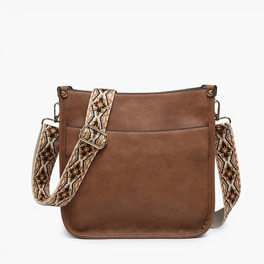 Posie Crossbody Hobo Bags - Brown